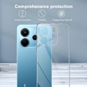 Husa pentru  Xiaomi Redmi Note 14 4G, Anti-Shock 1.5mm, cu protectie lentile, Transparent