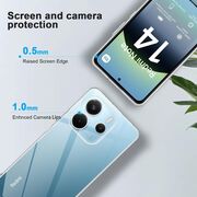 Husa pentru  Xiaomi Redmi Note 14 4G, Anti-Shock 1.5mm, cu protectie lentile, Transparent