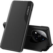 Husa pentru  Xiaomi Redmi Note 14 Pro 5G tip carte, Smart View, Negru