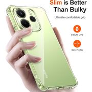 Husa pentru Xiaomi Redmi Note 14 4G Anti-Shock 1.5 mm, reinforced 4 corners, clear