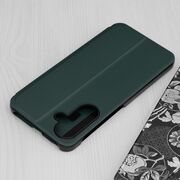 Husa pentru  Samsung Galaxy A56 tip carte, Smart View, Verde