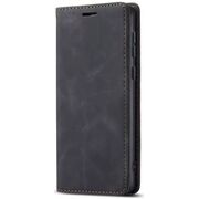 Husa tip carte pentru  Samsung Galaxy A56 Retro Business cu inchidere magnetica, Negru royal