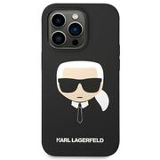 Husa premium pentru  iPhone 14 Pro Max Karl Lagerfeld superior quality - Negru royal
