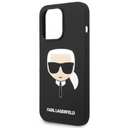 Husa premium pentru  iPhone 14 Pro Max Karl Lagerfeld superior quality - Negru royal
