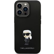 Husa premium pentru  iPhone 14 Pro Max Karl Lagerfeld superior quality - Negru print