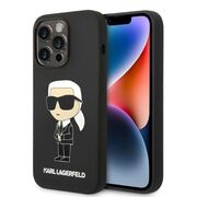 Husa premium pentru  iPhone 14 Pro Max Karl Lagerfeld superior quality - Negru