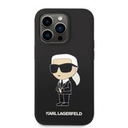 Husa premium pentru  iPhone 14 Pro Max Karl Lagerfeld superior quality - Negru