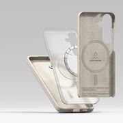 Husa pentru  Samsung Galaxy S25 Ringke - Silicone Magnetic MagSafe - Crem
