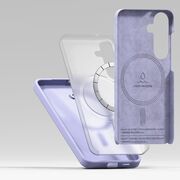 Husa pentru  Samsung Galaxy S25 Ringke - Silicone Magnetic MagSafe - Lavanda