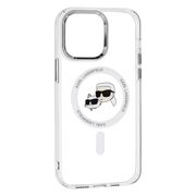 Husa premium pentru  iPhone 14 Pro Max Karl Lagerfeld compatibila Magsafe - Clear