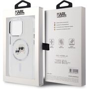 Husa premium pentru  iPhone 14 Pro Max Karl Lagerfeld compatibila Magsafe - Clear