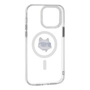 Husa premium pentru  iPhone 14 Pro Max Karl Lagerfeld compatibila Magsafe - Ice