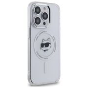 Husa premium pentru  iPhone 14 Pro Max Karl Lagerfeld compatibila Magsafe - Ice