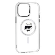 Husa premium pentru  iPhone 14 Pro Max Karl Lagerfeld compatibila Magsafe - Ice
