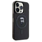 Husa premium pentru  iPhone 14 Pro Max Karl Lagerfeld compatibila Magsafe - Negru denim