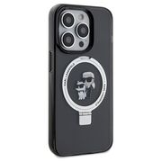 Husa premium pentru  iPhone 14 Pro Max Karl Lagerfeld compatibila Magsafe - Negru royal