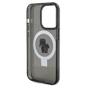 Husa premium pentru  iPhone 14 Pro Max Karl Lagerfeld compatibila Magsafe - Negru royal