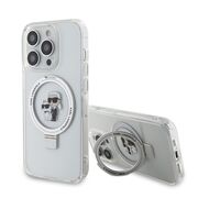 Husa premium pentru  iPhone 14 Pro Max Karl Lagerfeld compatibila Magsafe - Transparent neutru