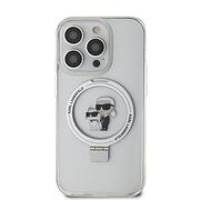 Husa premium pentru  iPhone 14 Pro Max Karl Lagerfeld compatibila Magsafe - Transparent neutru