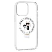 Husa premium pentru  iPhone 14 Pro Max Karl Lagerfeld compatibila Magsafe - Transparent neutru