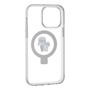 Husa premium pentru  iPhone 14 Pro Max Karl Lagerfeld compatibila Magsafe - Transparent neutru