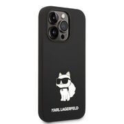 Husa premium pentru  iPhone 14 Pro Max Karl Lagerfeld superior quality - Negru denim