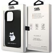 Husa premium pentru  iPhone 14 Pro Max Karl Lagerfeld superior quality - Negru electric