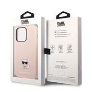 Husa premium pentru  iPhone 14 Pro Max Karl Lagerfeld superior quality - Roz pal