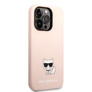 Husa premium pentru  iPhone 14 Pro Max Karl Lagerfeld superior quality - Roz pal