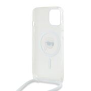 Husa premium pentru  iPhone 15 Karl Lagerfeld compatibila Magsafe - Clear