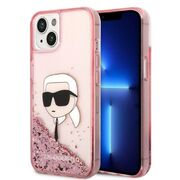 Husa premium pentru  iPhone 15 Plus Karl Lagerfeld superior quality - Roz