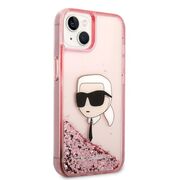 Husa premium pentru  iPhone 15 Plus Karl Lagerfeld superior quality - Roz