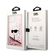 Husa premium pentru  iPhone 15 Plus Karl Lagerfeld superior quality - Roz