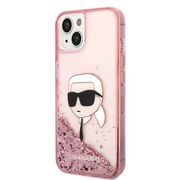 Husa premium pentru  iPhone 15 Plus Karl Lagerfeld superior quality - Roz