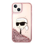 Husa premium pentru  iPhone 15 Plus Karl Lagerfeld superior quality - Roz