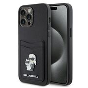 Husa premium pentru  iPhone 15 Pro Max Karl Lagerfeld superior quality - Negru Royal