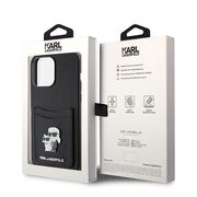 Husa premium pentru  iPhone 15 Pro Max Karl Lagerfeld superior quality - Negru Royal