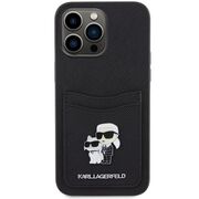 Husa premium pentru  iPhone 15 Pro Max Karl Lagerfeld superior quality - Negru Royal