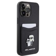 Husa premium pentru  iPhone 15 Pro Max Karl Lagerfeld superior quality - Negru Royal