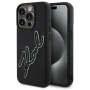 Husa premium pentru  iPhone 15 Pro Max Karl Lagerfeld superior quality - Negru inchis