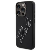 Husa premium pentru  iPhone 15 Pro Max Karl Lagerfeld superior quality - Negru inchis
