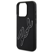 Husa premium pentru  iPhone 15 Pro Max Karl Lagerfeld superior quality - Negru inchis