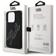 Husa premium pentru  iPhone 15 Pro Max Karl Lagerfeld superior quality - Negru inchis
