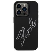 Husa premium pentru  iPhone 15 Pro Max Karl Lagerfeld superior quality - Negru inchis