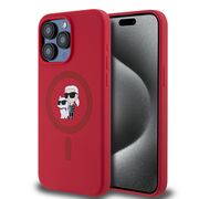 Husa premium pentru  iPhone 15 Pro Max Karl Lagerfeld superior quality - Rosu