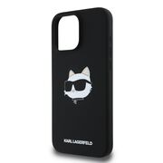 Husa premium pentru  iPhone 16 Pro Karl Lagerfeld compatibila Magsafe - Negru Denim