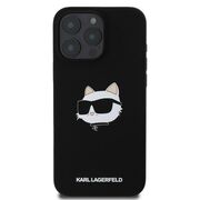 Husa premium pentru  iPhone 16 Pro Karl Lagerfeld compatibila Magsafe - Negru Denim