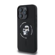 Husa premium pentru  iPhone 16 Pro Karl Lagerfeld compatibila Magsafe - Negru 