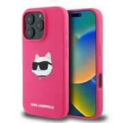 Husa premium pentru  iPhone 16 Pro Max Karl Lagerfeld superior quality - Fucsia