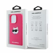 Husa premium pentru  iPhone 16 Pro Max Karl Lagerfeld superior quality - Fucsia